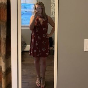 Socialite pink floral dress.